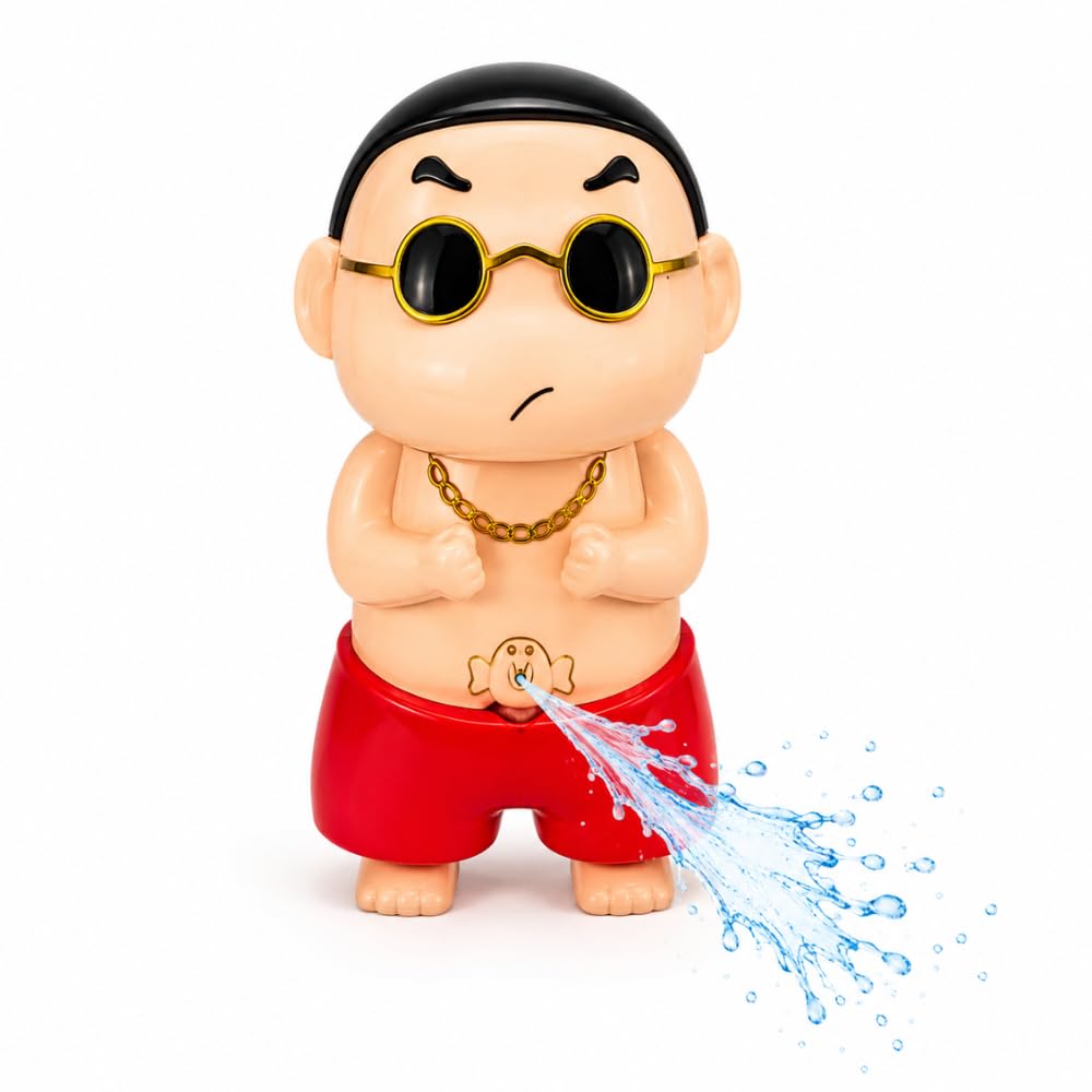 Cartoon Boy Water Spray Toy for Kids | Pull Down Funny Water Sprinkler Toy with Refillable Water Tank | Summer Outdoor Bath Pool Beach Play Toy | Cute Funny Gift for Boys & Girls-image-19