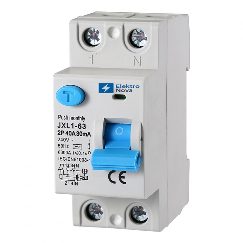 Interrupteur différentiel 40A 30mA ELEKTRONOVA avec coupure 6K haute sécurité