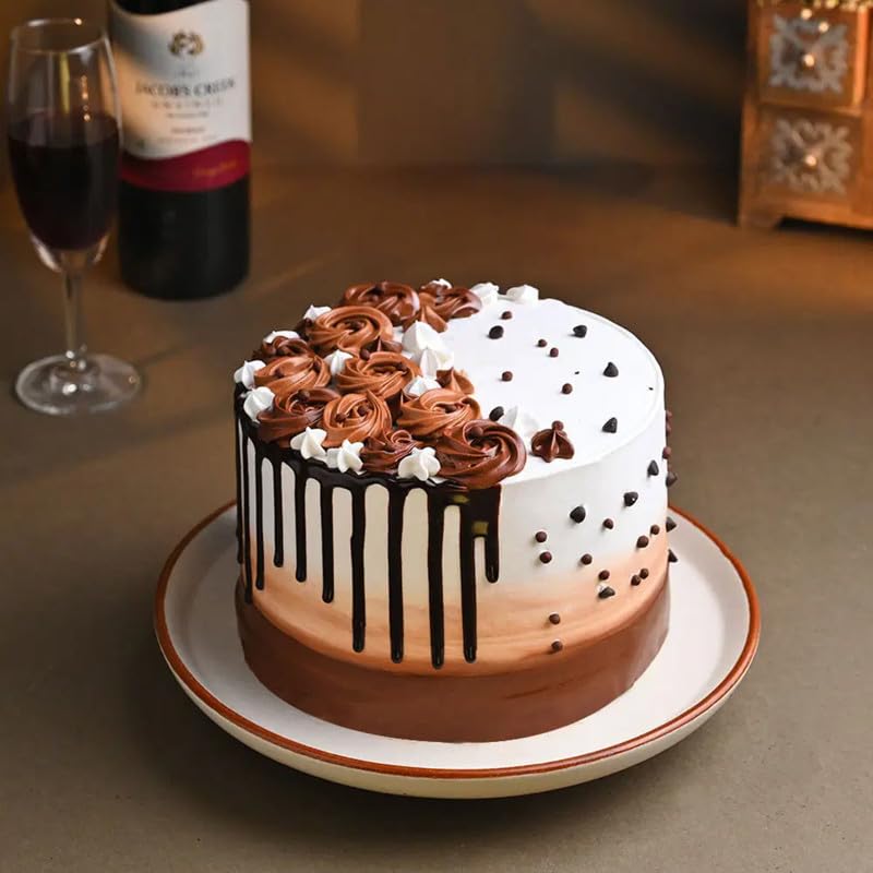 Bakingo Delicious Silky Smooth Fresh Chocolate Sensation Drip Eggless Cake For Birthday Cake, Anniversary Cake, Valentine's Day Cake, Mother's Day Cake (Same Day Delivery) (1Kg)-image-43