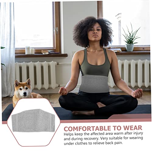 Faja lumbar soporte cintura unisex color gris claro miniatura 3