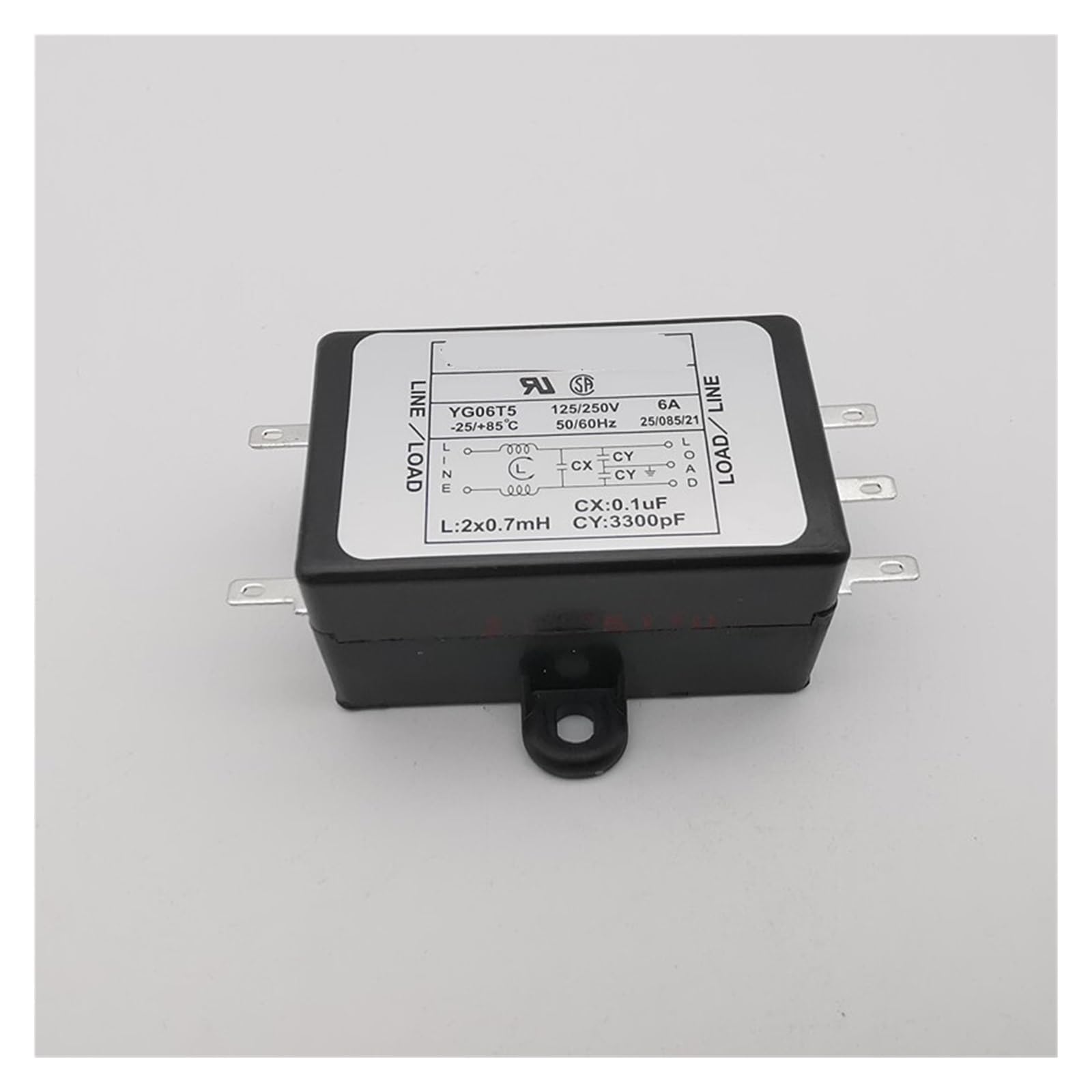 Netzfilter YG06T5 220V 6A 10 Entstörfilter(YG06T5)