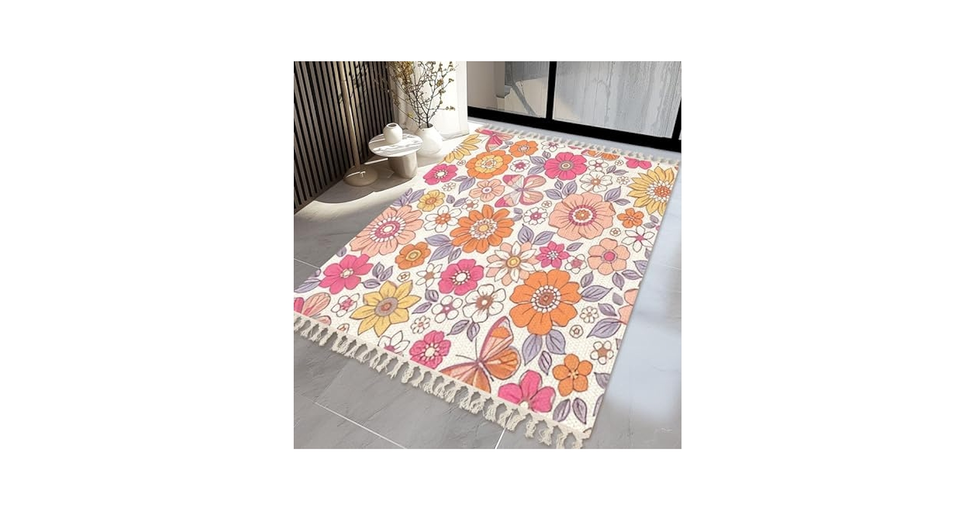 その他 zingaro Flower Floor Mat Rainbow Amazon.com: DIKFENS 48Inch Flower Rug - Colorful Flower
