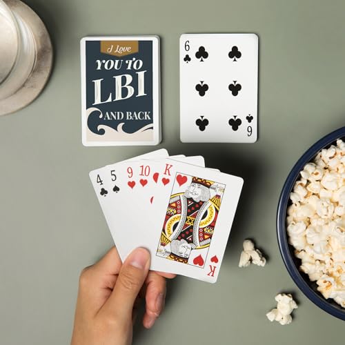 Lantern Press Love You to LBI and Back, Deck Poker 52 Cartas miniatura 2