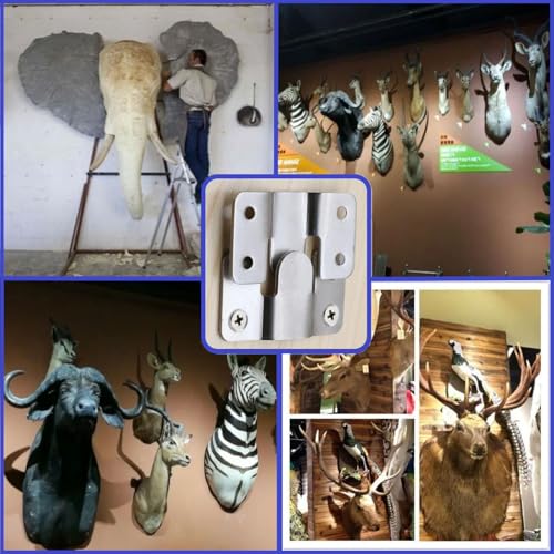 Image of French Cleat Hanger Kit- 6 Sets Picture Hanging Jig with Screws,Bird House Bird Feeder Hanger For Outside,Art Gallery Wall Flush Mount Heavy Duty Picture Hanging Hanger ,Stainless Steel Shelf Brackets