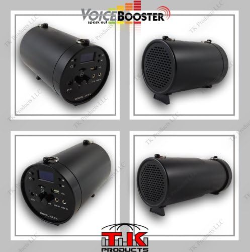 Miniatura 4 de Amplificador de voz VoiceBooster y reproductor MP3 y radio FM 25 vatios negro MR-AK38 (Aker) por TK Products, portátil, para profesores,