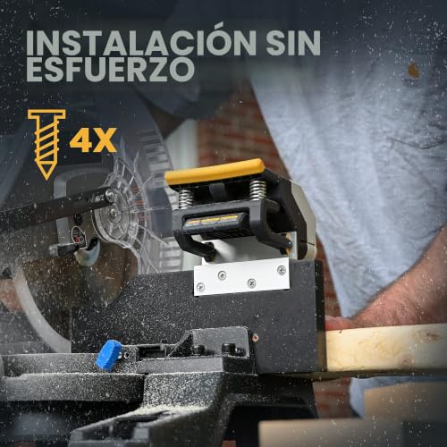 Miniatura 4 de Reekon M1 Guía Adaptadora De Calibre, Permite El Montaje Del Calibre M1 En Una Amplia Variedad De Sierras De Inglete Y Sierras De Corte, Punto De Montaje De Aluminio