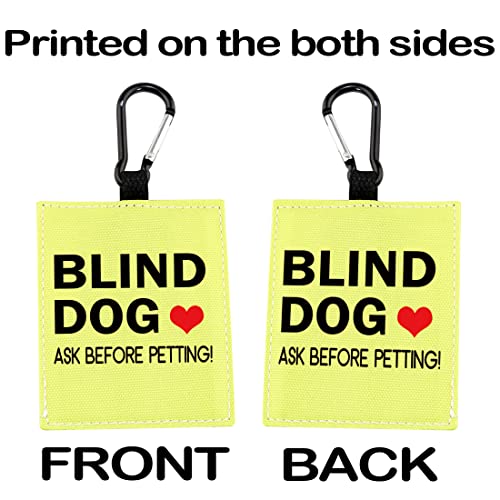 Blind Dog Ask Before Petting Alert Hängemarken für Hunde Nervous Dog Hanging Dog Alert Patches Hanging Dog Tags (Blind – Dog)