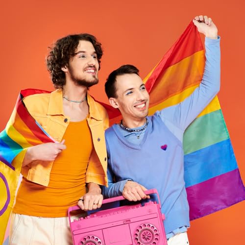 Image of LGBTQ+ Pride Pins - Rainbow Heart Flag Lapel Brooch Pin Badge Progress Pride Bisexual Transgender Nonbinary Lesbian Pansexual LGBTQ Accessories for Jackets Backpacks Hats