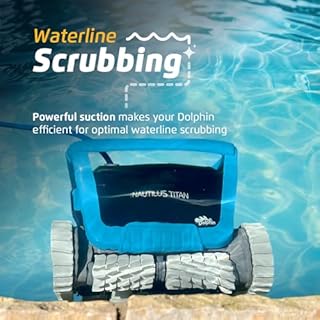 Dolphin (Upgraded 2026) Nautilus Titan Wi-Fi Automatic Robotic Pool Vacuum Cleaner Waterline Scrubbing, Multi-Layer Filtration, Ideal for Inground Pool up to 50 FT in Length