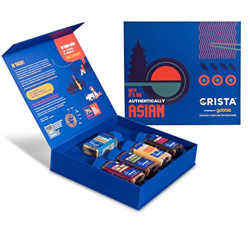 Image of CRISTA Authentically Asian Seasonings Gift Box | Ginger Powder| Umami Furikake | Tom Yum Seasoning| Shichimi Togarashi | Sichuan Peppercorn|Diwali Gifts For Family And Friends | Pack of 5 | 205 gms