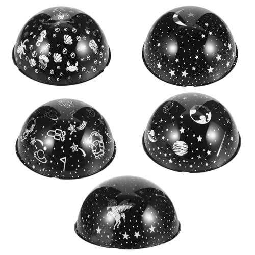 BEBEMOKO 5pcs Projection Light Films for Night Lamp Portable Projector Film Accessories Bedroom Decor for Parties and Relaxing Atmosphere Stars Unicorn and Space Themes