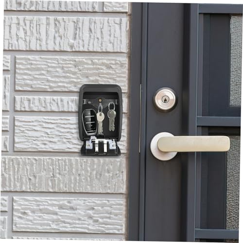 Caja de seguridad para llaves exterior con combinación para colgar en pared de hogar 7
