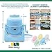 WonderWash Portable Washing Machine for Apartment & Tiny Spaces - Manual Hand Clothes Washer with Retro Design - Clean Laundry Anywhere with Our Countertop, Non-Electric, Small Washer - Blue