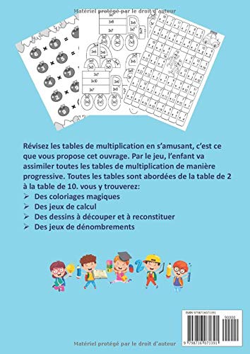 Image secondaire de Cahier de Révision des Tables de Multiplication pour Enfants - Activités Ludiques et Colorées