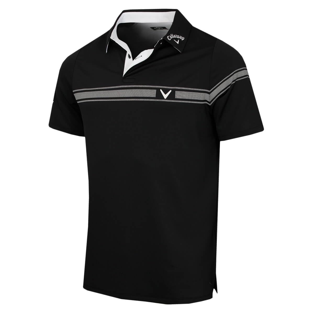 Callaway Odyssey Block Opti-Dri Swing Tech - Polo da Golf Elasticizzata, Caviale, XL