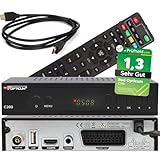 Opticum C200 Full HD Kabel Receiver mit PVR Aufnahmefunktion, DVB-C Receiver für Kabelfernsehen mit HDMI SCART USB Kabelanschluss für Radio und Fernsehen