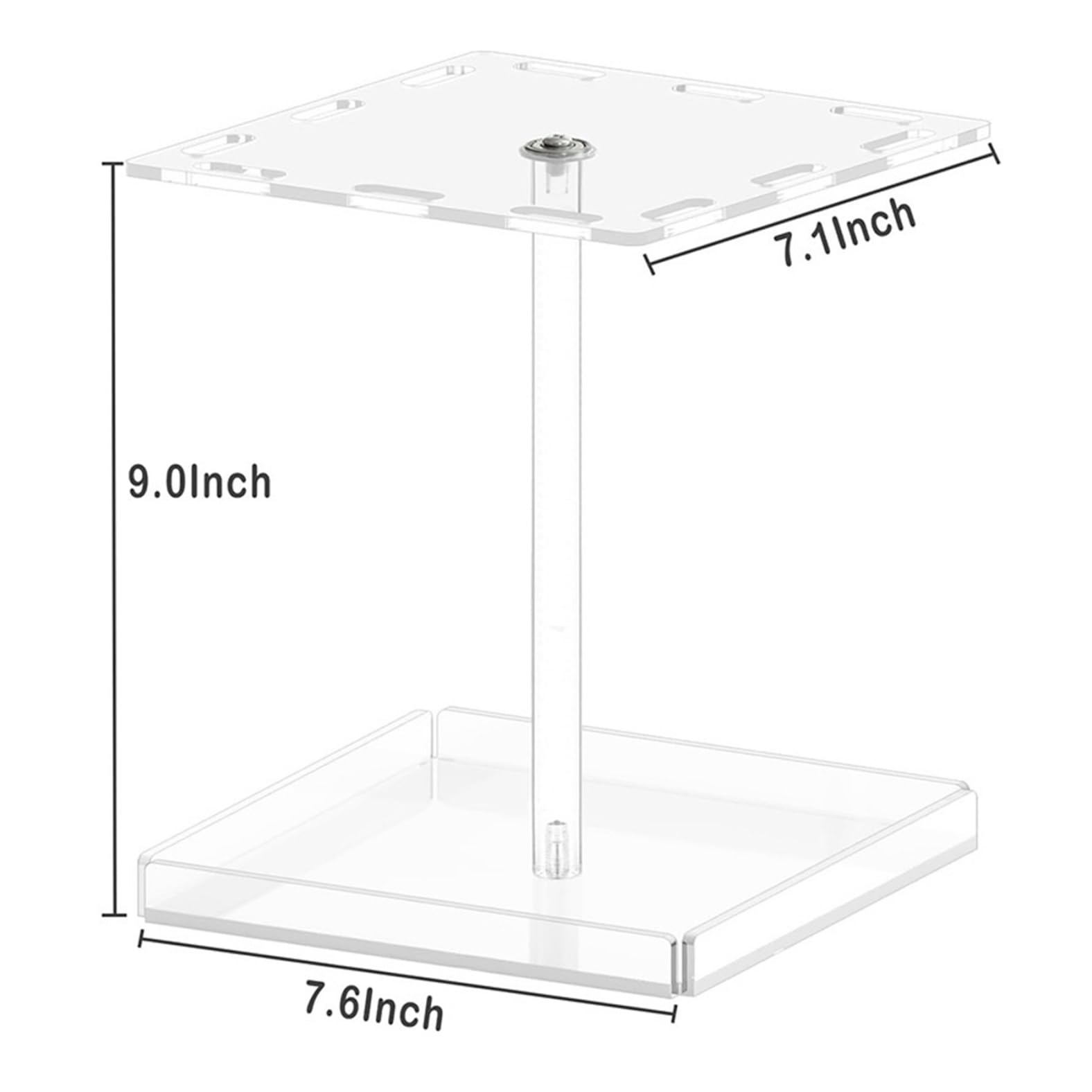 Brillenbox Vielseitig 360-Grad-Acryl-rotierende Sonnenbrillen-Organizer-Brillenständer For Eitelkeit Sonnenbrillen Aufbewahrung