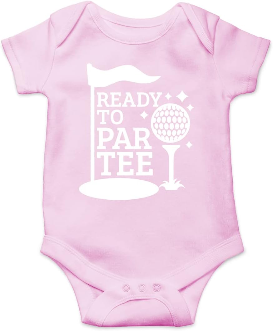 AW Fashions Ready to Par Tee Baby Bodysuit Funny Adorable Unisex Boys Girls Infant Romper Cute Clothing