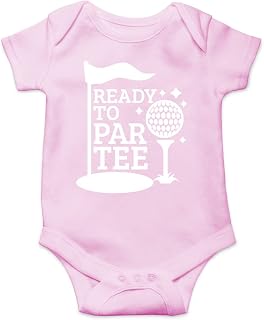 AW Fashions Ready to Par Tee Baby Bodysuit Funny Adorable Unisex Boys Girls Infant Romper Cute Clothing