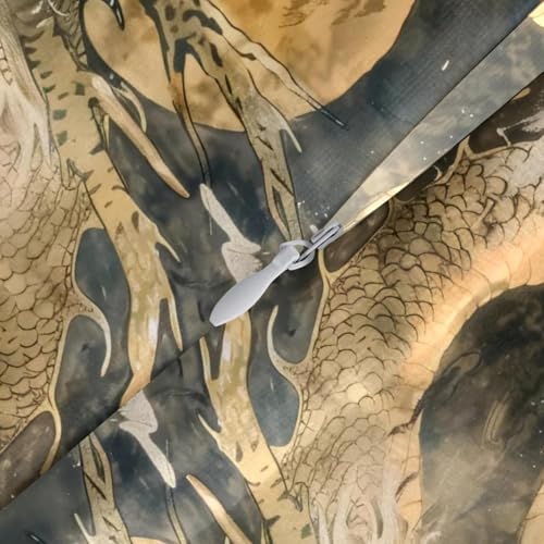 Housses de coussin velours doux dragon antique haut de gamme - 5