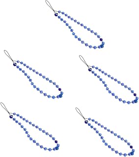 Hemobllo 5 Peças Alça De Telefone Com Contas Cordas De Suspensão De Telefone Chave Pulseira Mau Olhado Charme De Telefone Anti- Charme De Telefone Pendurado Colhedores Pulseira De