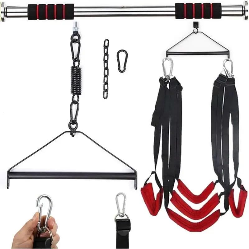 Schiavitù sessuale Sesso Altalena Treppiede In Metallo Stent Mobili Sessuali Fetish Bondage Prodotti Per Adulti Sedie Appeso Piacere Giocattoli Del Sesso Per Coppie Donne