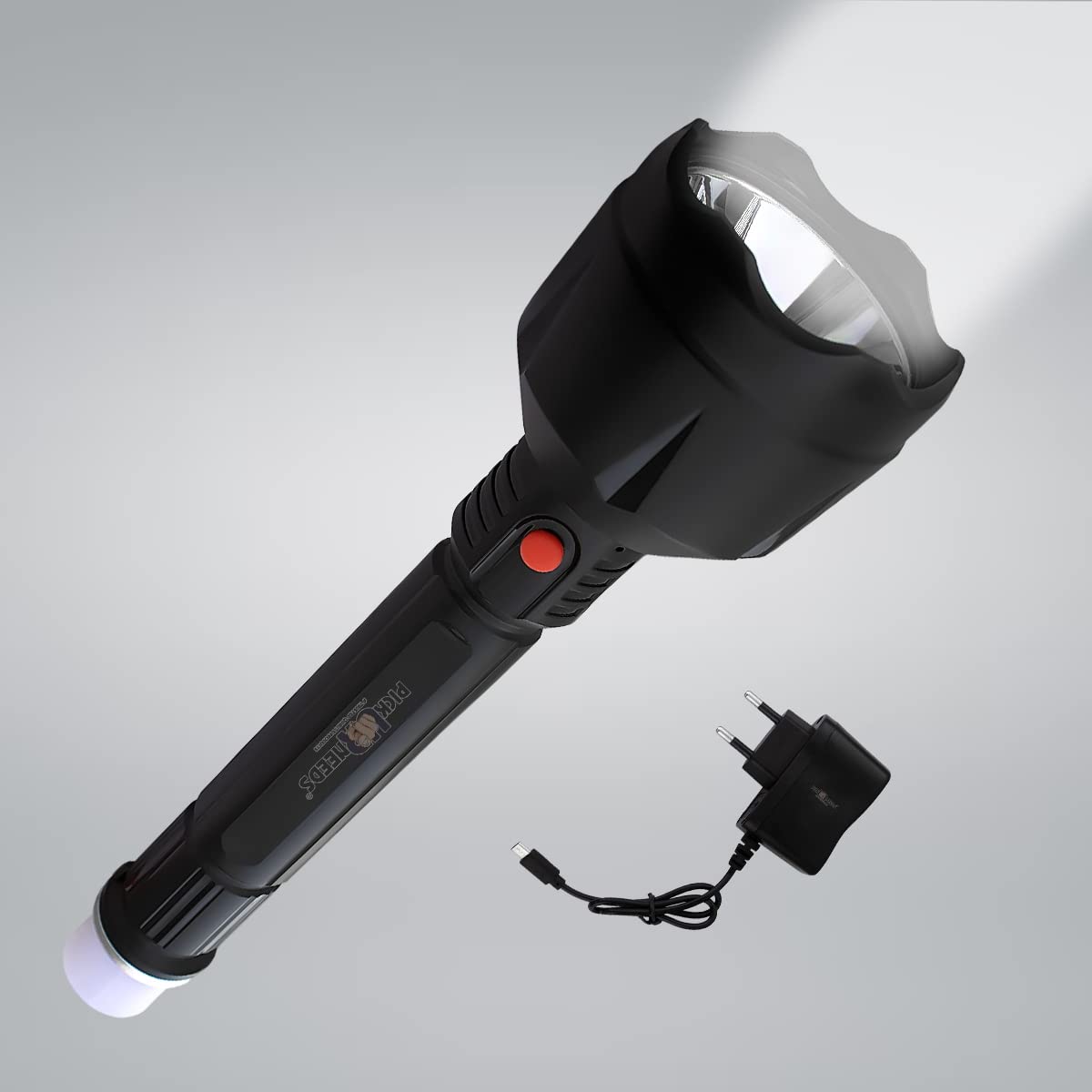 Pick Ur Needs Rechargeable 50W Long Range LED Flashlight Home Emergency Light with Backlight Torch-image-26