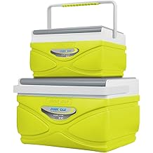 Picnic Cooler &ndash; 4.5 Liter Hard Cooler &ndash; Coolbox Keeps Contents Cool for 48 Hours &ndash; BPA Free Outdoor Cooler &ndash; Portable Cooler for Picnics, Grill, Camping (Orange)