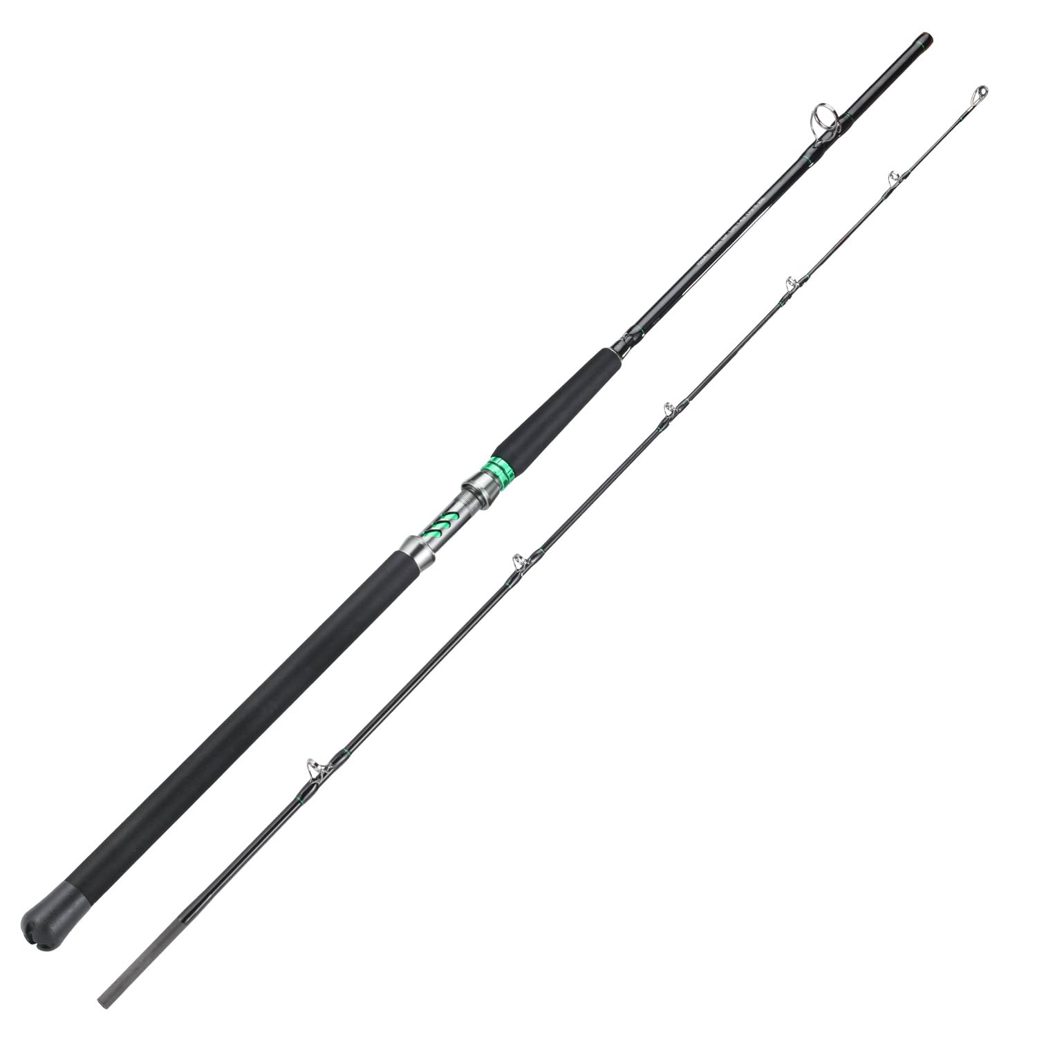Sougayilang Spinning & Casting Catfish Rod,2 Piece Medium Heavy Portable Travel Catfish Fishing Rod (SPIN7'0'')