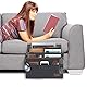 Betttasche, Bett Organizer, Betttasche Zum Einhängen, rutschfeste Aufbewahrungstasche, Nachttasche aus Dickem Filz, Sofa-Hängelager für Handys, iPads, Brillen, Bücher, Fernbedienungen usw (Dark Gray)