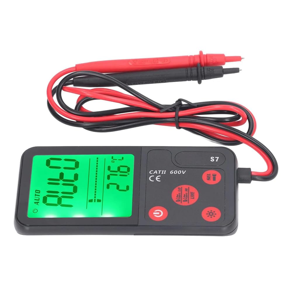 Multímetro Digital de 3,5 Pulgadas 6000 conteo reconocimiento automático Multifuncional Detector portátil de Resistencia a la presión AC - DC
