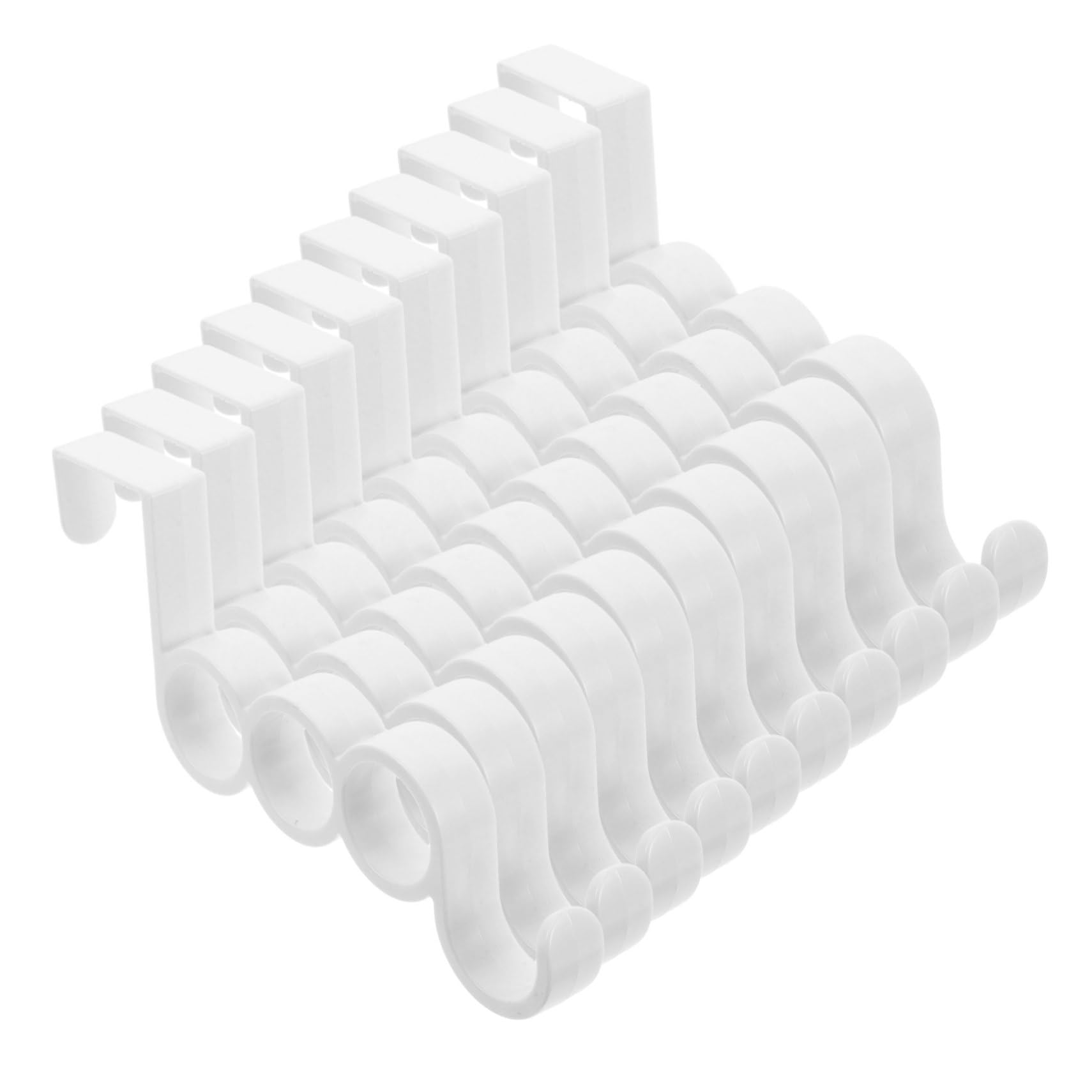 SOLUSTRE 10pcs Entryway Hooks Door Hanger Hook for Hanging Clothes Robe Purse Heavy Duty Decorative Nonslip Easy Install for Bathroom Closet