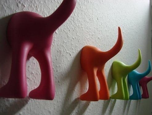 Ikea Pet Leash Hanger Hat Coat Key Holder Wall Organizer Bastis Dog Tail Hooks, Assorted, 12 x 6 x 6 cm