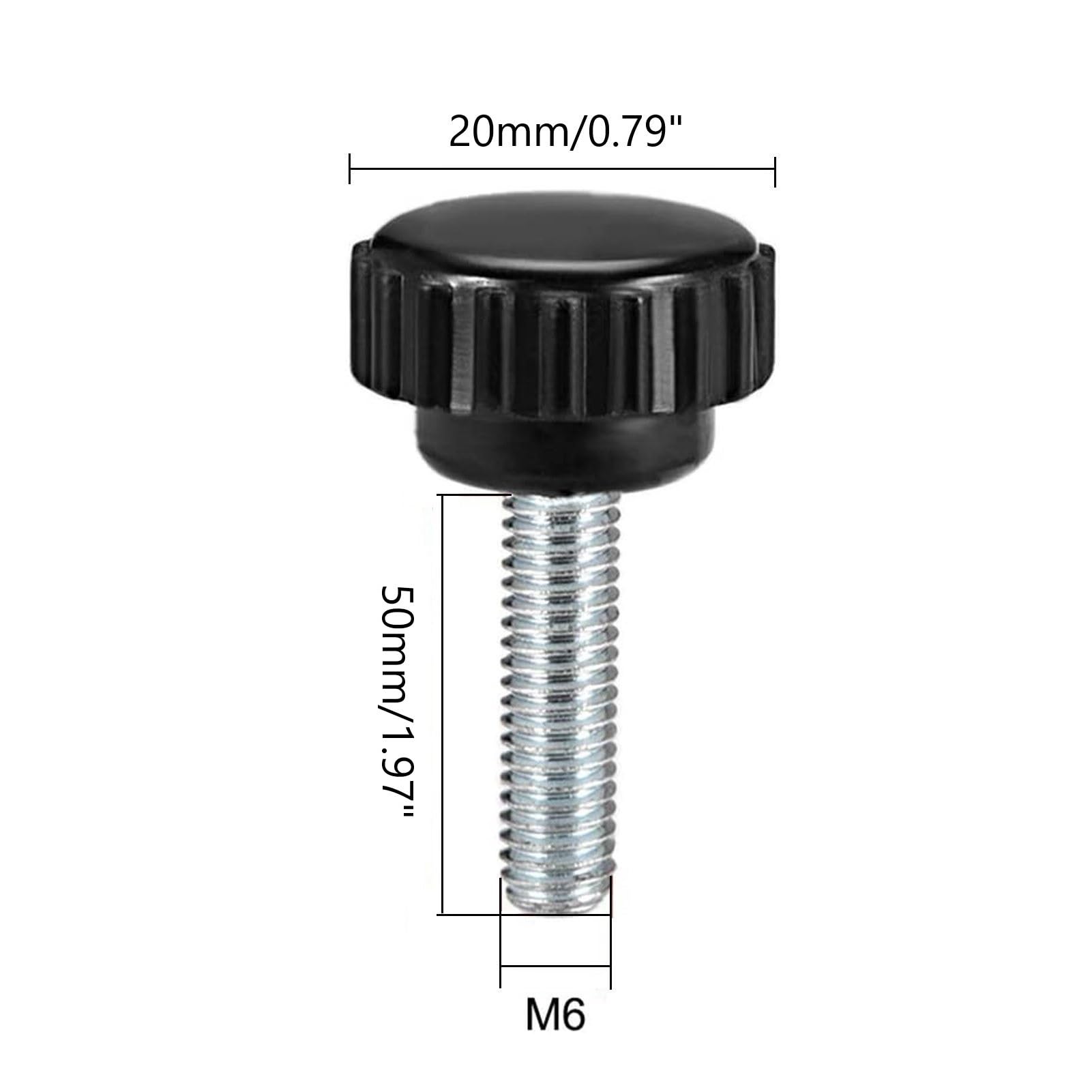 MACHSWON Knurled Clamping Knobs Grip Thumb Screw on Type for Saw Drill Press - Image 2