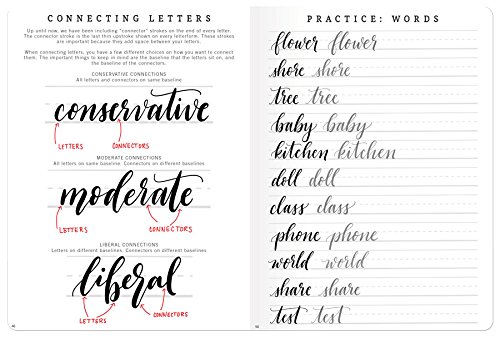 Piccadilly Calligraphy Made Easy, Guided Artistic Writing Sketchbook, Calligraphy For Beginners, 176 Pages (9781608630981) #TOP7