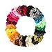 Produktbild 40 Stück Pferdeschwanz Haargummis Samt Scrunchies Haar Gummibänder Haarbänder Elastischer Bunte Haarschmuck Haarseil für Mädchen Damen Frauen Haar Scrunchies Silk