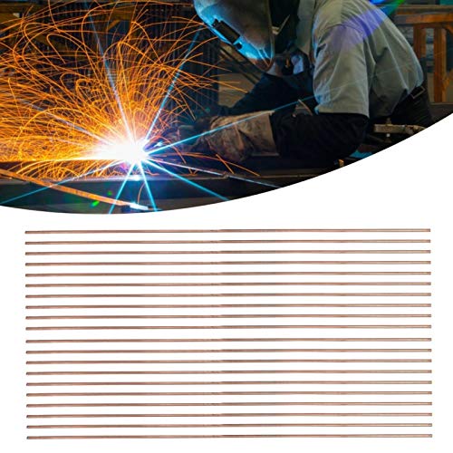 Baguette de soudage en cuivre phosphoreux, 20 pièces de baguette de soudage ronde, consommables de soudage en cuivre phosphoreux pour réfrigérateurs de...