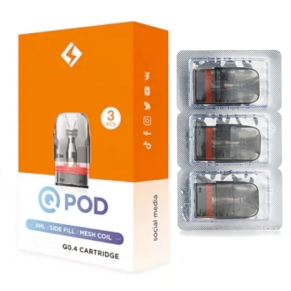 For Geekvape Q Cartridge 3 ML (0,4 Ω Paquet de 3) [RDL, 25-30 W]