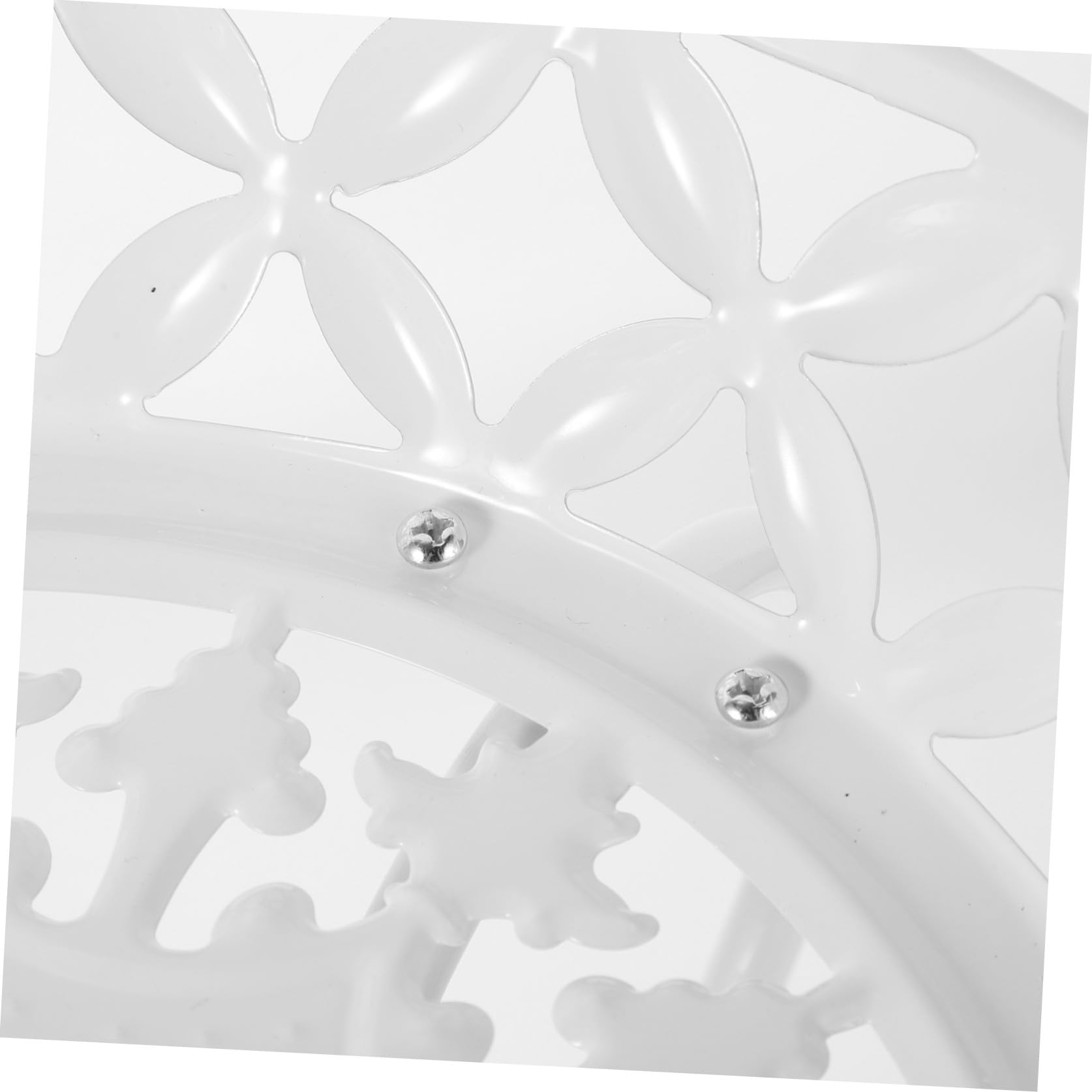 Mikikit Soporte de Hierro para Macetas Estilo Europeo, 1 Juego | Blanco, Uso en Cocina E Interior, Carga Alta, Decoración para Florero y Planta, Amantes de Flores