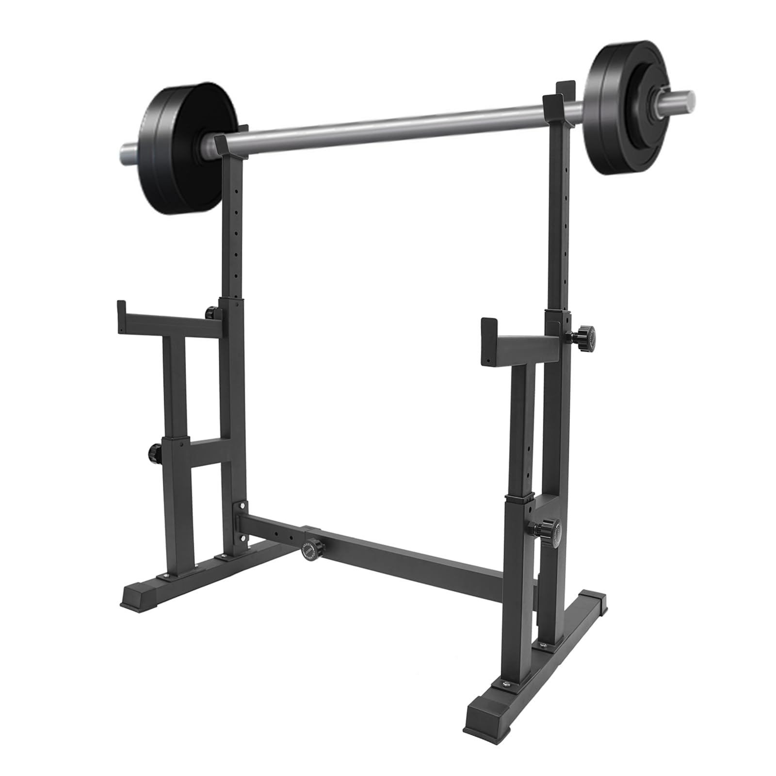 Soporte para sentadillas, soporte para pesas ajustable en altura, soporte para pesas multifunción, para levantamiento de pesas en casa, press de banca de hasta 250 kg
