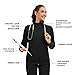 Kitmaz Scrub Jackets for Woman- Zip Front Soft Stretch Stand Collar Classic Fit with 3 Pockets(Black, XX-Large)