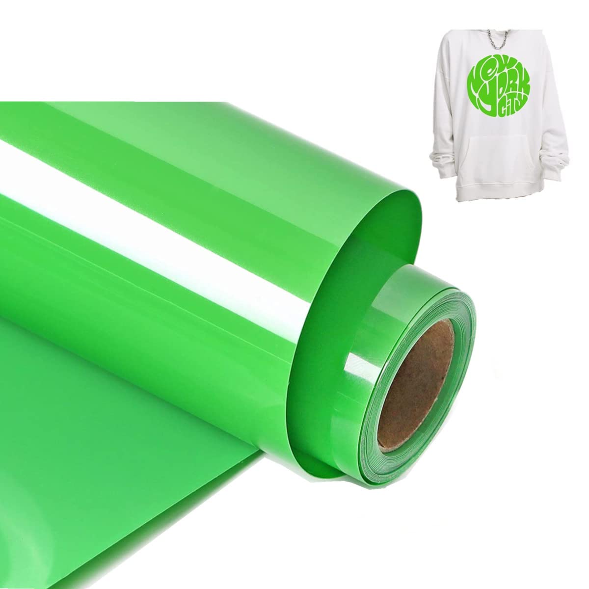 HIKENRI Sage Green Heat Transfer Vinyl Bundle 12" x 10 ft Rolls