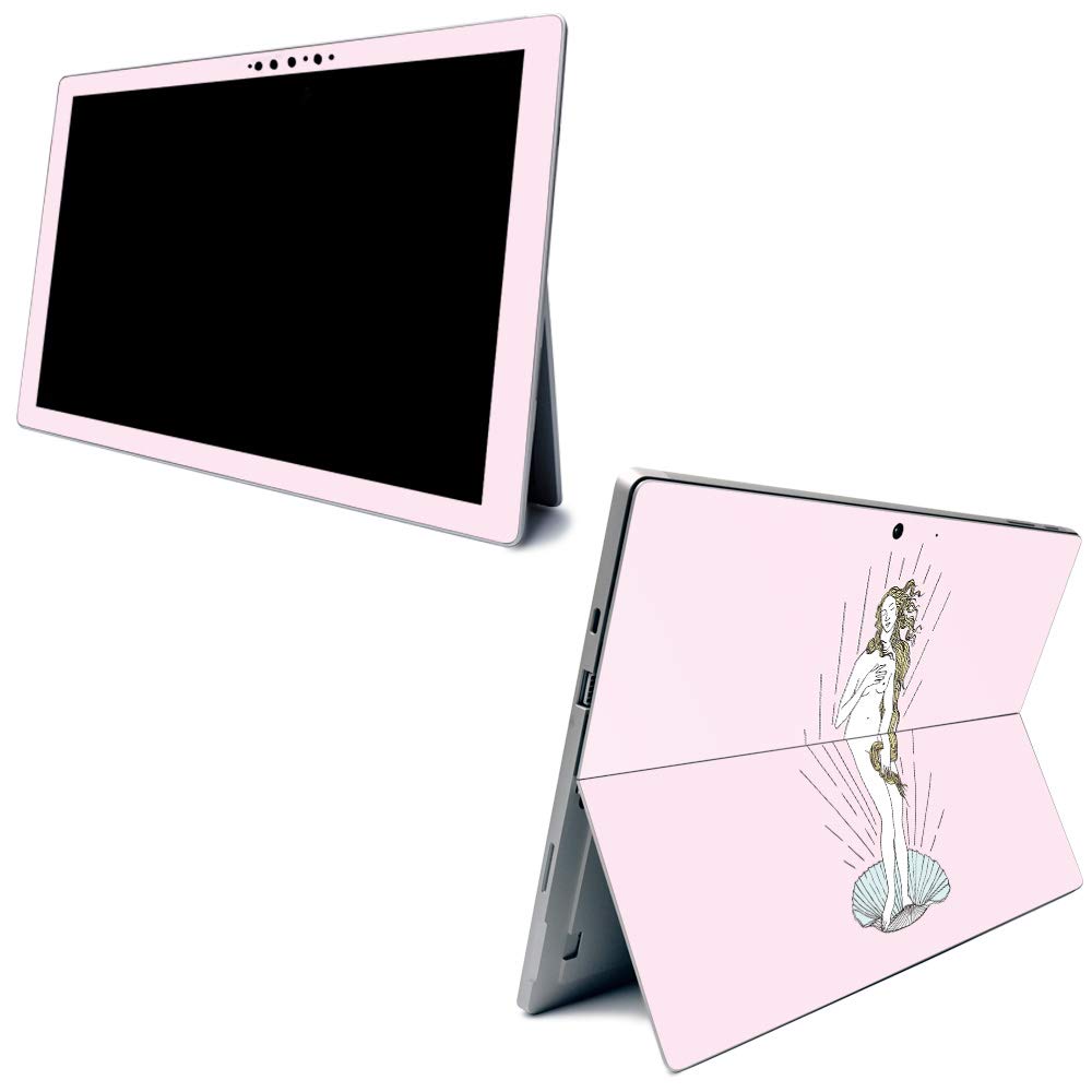MightySkins Carbon Fiber Skin for Microsoft Surface Pro 7 - Chic Venus | Textured Carbon Fiber Finish | Easy to Apply, Remove, and Change Styles | Made in The USA