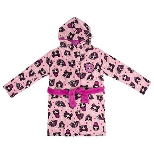 CERDÁ LIFE'S LITTLE MOMENTS Niñas Bata de Casa con Capucha LOL Surprise-Licencia Oficial Giochi Preziosi, Rosa, 6 Años