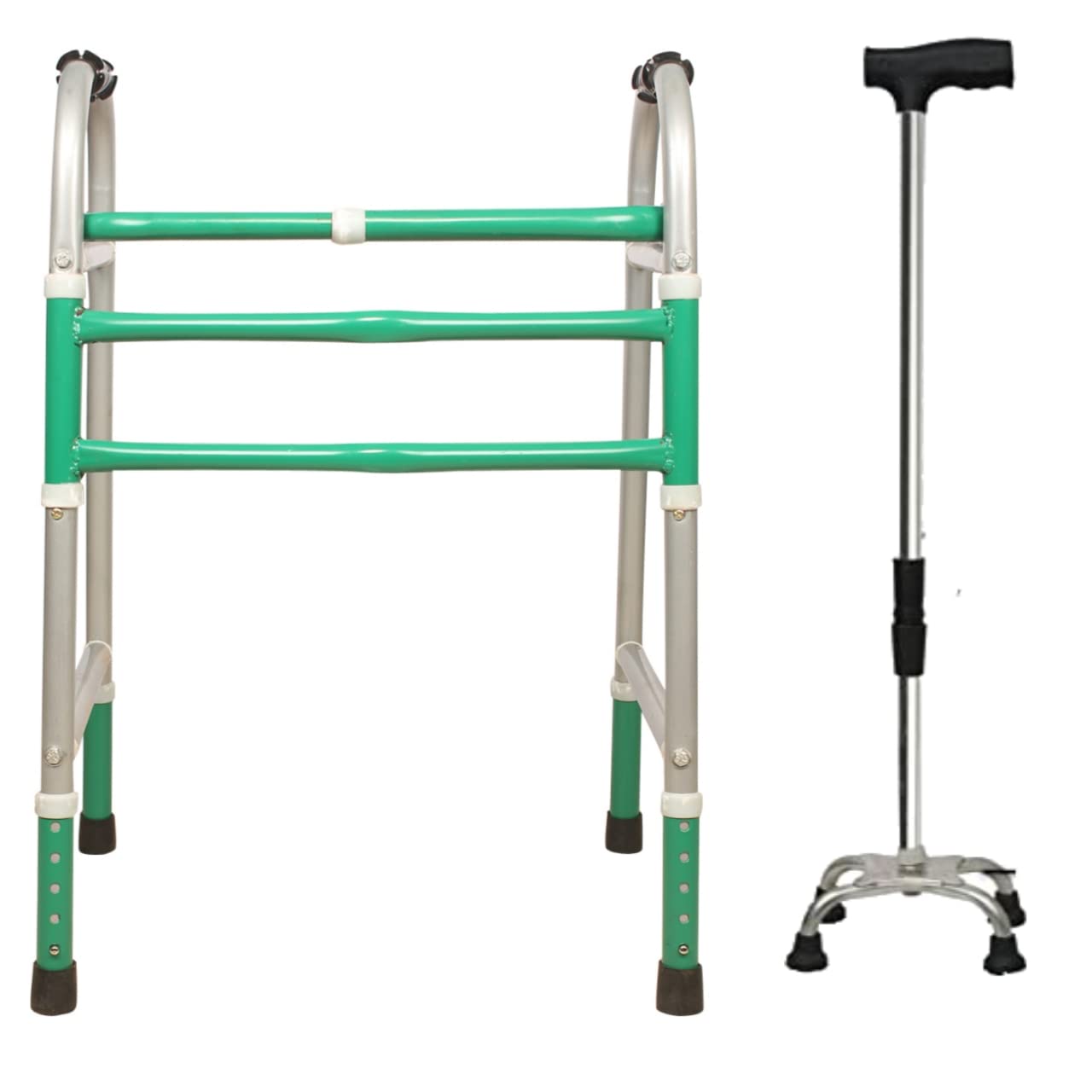 kgn Surgical Portable Light Weight Height Adjustable Foldable ws 88 Walker for Men Women Adult Patients & Old Age People(orange and white) (B0CFW47VY8) Amazon Price History, Amazon Price Tracker