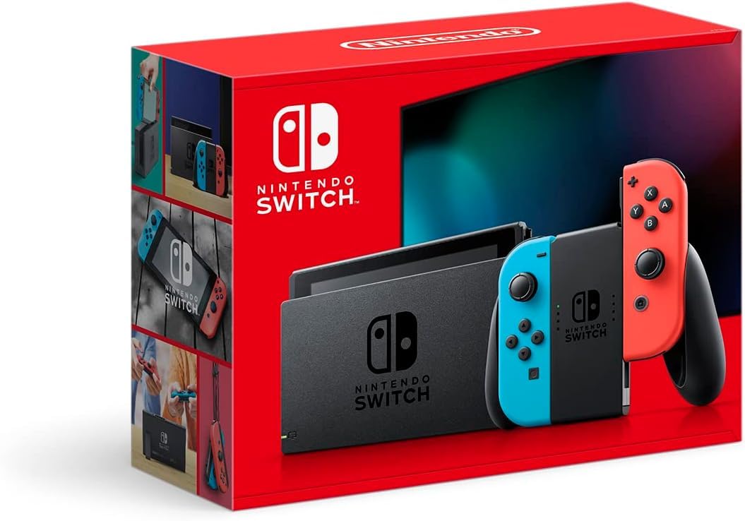 Nintendo Switch Console with Neon Blue and Red Joy-Con (Japanese