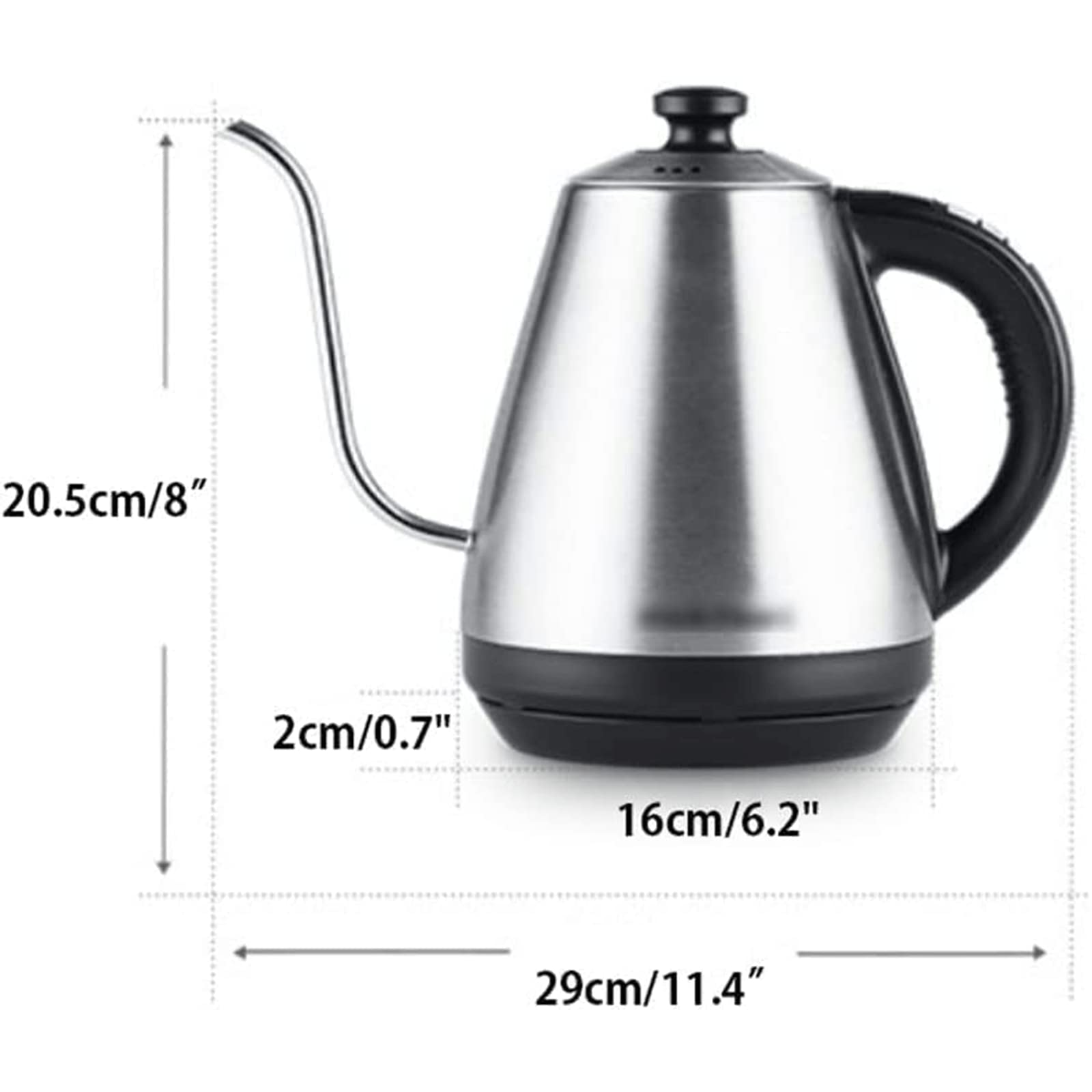 Aarke waterkoker 1,2 liter Stainless Steel | Oldenhof