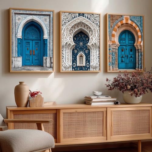 Image of kotart Traditional Indian Wall Art Painting for Living Room | Paintings Frame For Home Decoration | Framed Wall Painting for Home Room Bedroom Office Wall Decor Set of 3 (13X17 inch)