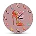 Pendules murales , Horloge murale Chaussures Femmes Chaussures Femelle Horloge Haute Chaussures High-Heeled Shop Shop Mode Art Décor Fille Fille Montre mural Shoemaker Quartz Silent Non Cocher Idées d