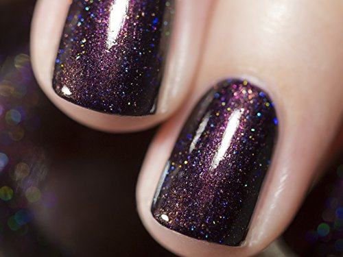 Image of ILNP Mon Amour - Dark Purple Holographic Nail Polish